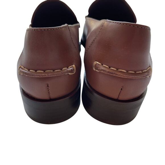 Everlane The Modern Loafer in Leather Rum Brown Women's Size 7 New without Box! - Picture 9 of 12
